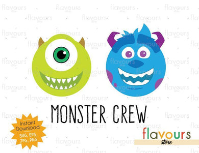 Monster Crew - Monsters Inc - SVG Cut File - FlavoursStore
