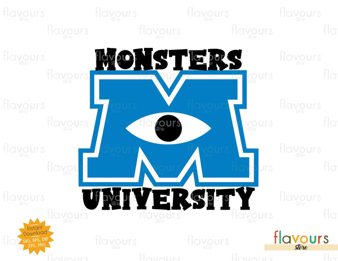 Monsters University - SVG Cut File - FlavoursStore