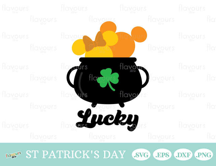 Mouse Pot of Gold, St Patrick's Day Mickey - SVG Cut File - FlavoursStore