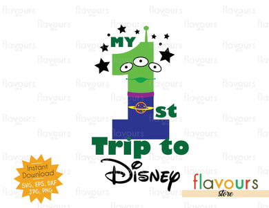 My First Trip to Disney - Alien Toy Story - SVG File - FlavoursStore