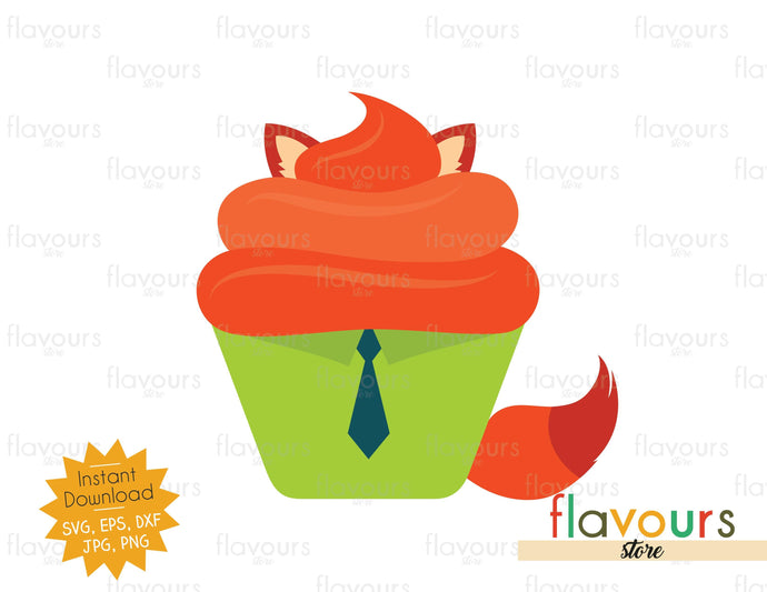 Nick Wilde - Cupcake - SVG Cut File - FlavoursStore