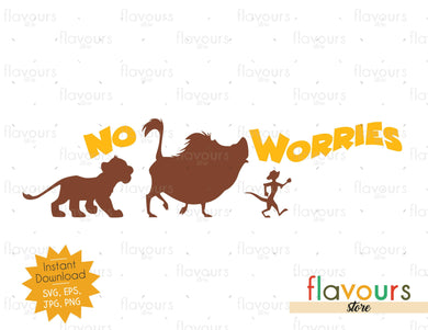 No worries - Lion King - SVG Cut File - FlavoursStore