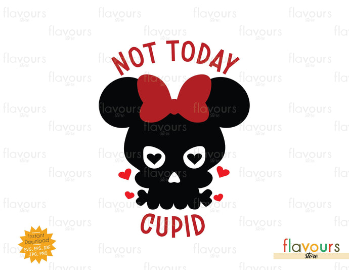 Not Today Cupid, Minnie Skull - SVG Cut File - FlavoursStore
