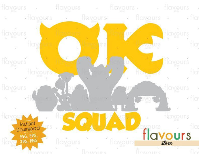 Ok Squad - Monsters Inc - Cuttable Design Files - FlavoursStore