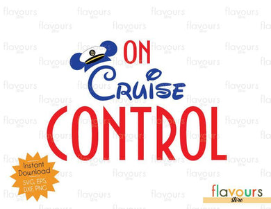 On Cruise Control - Disney SVG Cut File - FlavoursStore