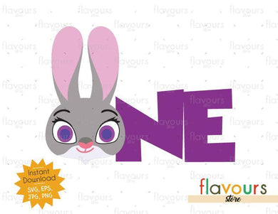 One - Judy Hopps - Zootopia - Instant Download - SVG FILES - FlavoursStore