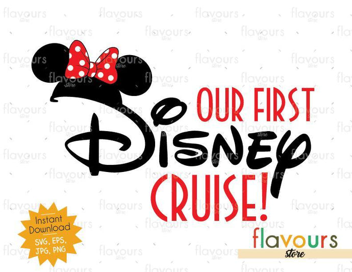 Our First Disney Trip Minnie Ears - SVG Cut File - FlavoursStore