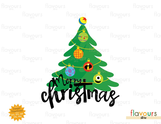 Pixar Christmas Tree - SVG Cut File - FlavoursStore