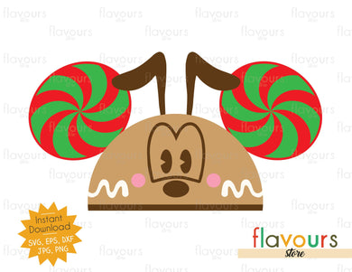 Pluto Gingerbread Hat Ears - SVG Cut File - FlavoursStore