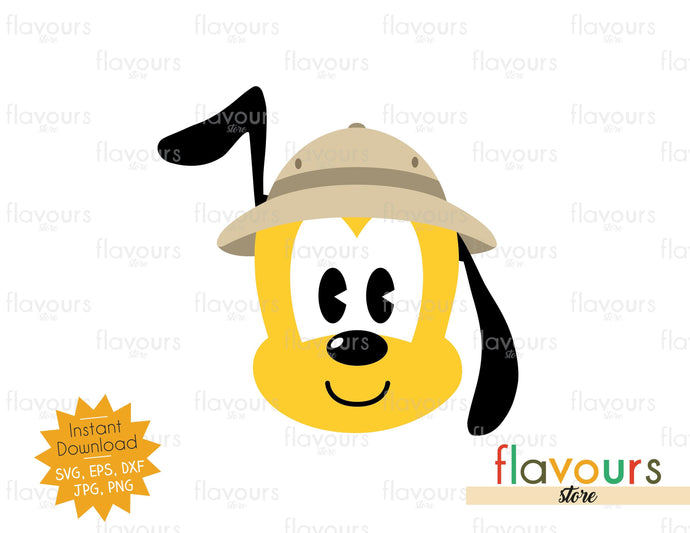 Pluto Safari Hat - SVG Cut File - FlavoursStore