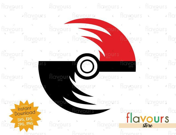 Pokeball - Instant Download - SVG Cut File - FlavoursStore