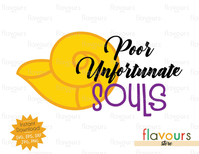 Poor Unfortunate Souls - Ursula - SVG Cut File - FlavoursStore