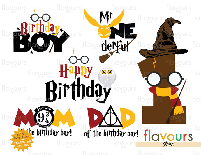 Potter One Birthday Bundle - SVG Cut File - FlavoursStore