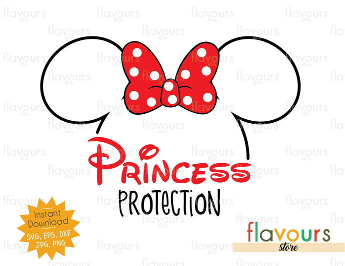 Princess Protection - Minnie Ears - Instant Download - SVG Cut File - FlavoursStore
