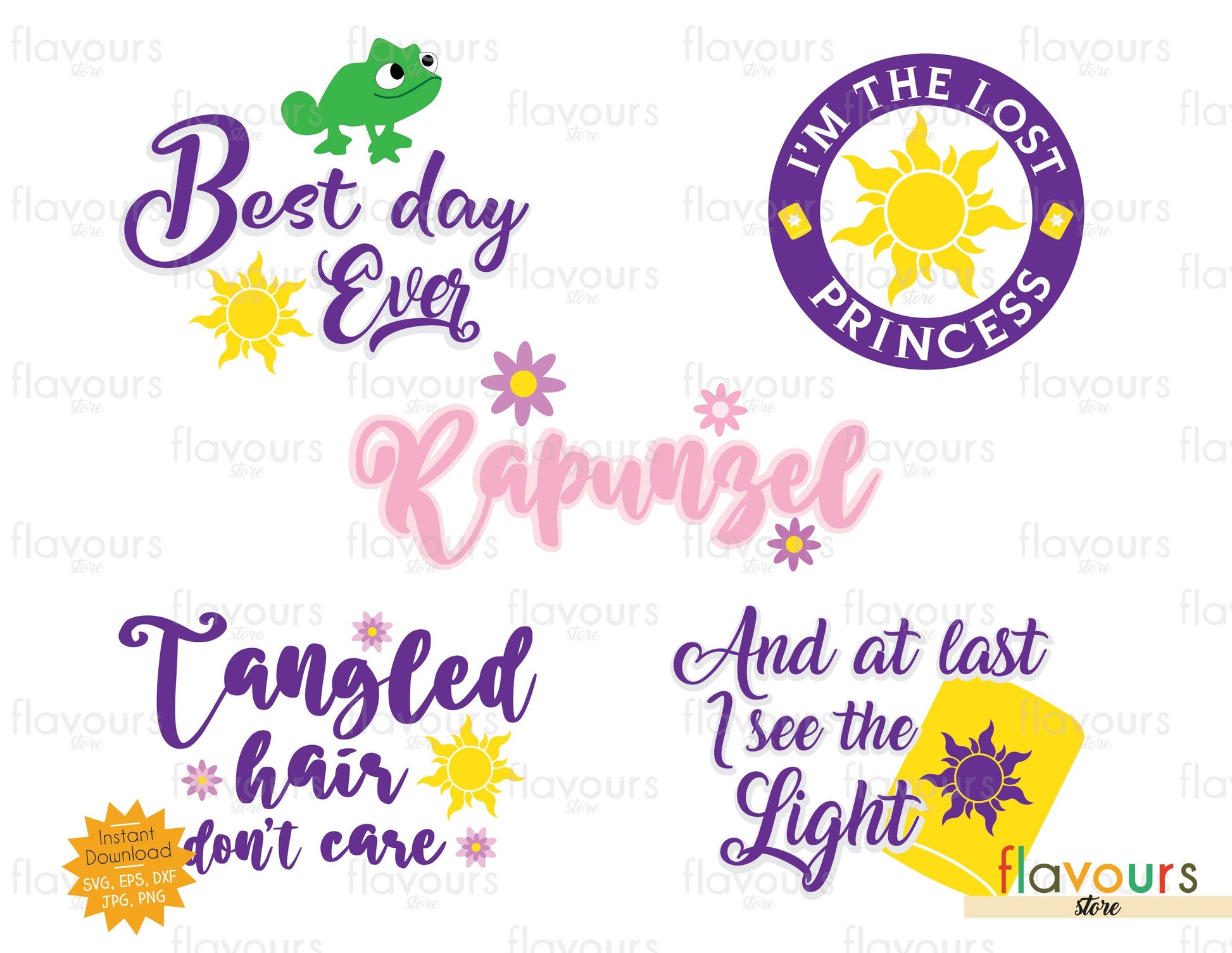 Rapunzel Bundle - SVG Cut Files - FlavoursStore