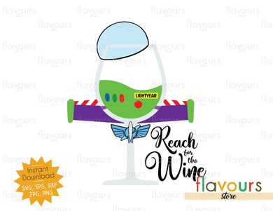 Reach For The Wine - Buzz - SVG Cut File - FlavoursStore