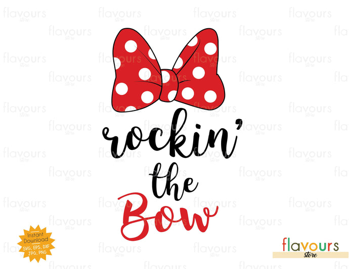 Rockin' the Bow - SVG Cut File - FlavoursStore