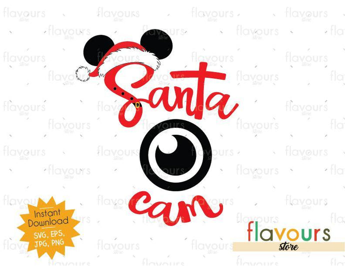 Santa Cam - Disney Christmas - SVG Cut File - FlavoursStore