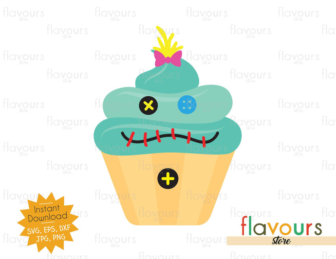 Scrump Doll Cupcake - SVG Cut file - FlavoursStore