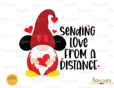Sending Love from a Distance - Mickey Gnome - SVG Cut File - FlavoursStore