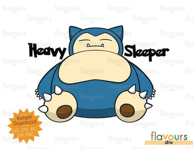 Heavy Sleeper - Snorlax - Instant Download - SVG Cut File - FlavoursStore