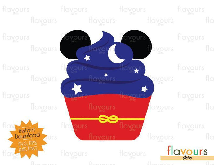 Sorcerer Mickey Cupcake - SVG Cut File - FlavoursStore