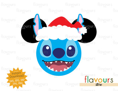 Stitch Ears Christmas - SVG Cut File - FlavoursStore