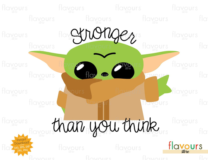 Stronger than you Think - SVG Cut File - FlavoursStore