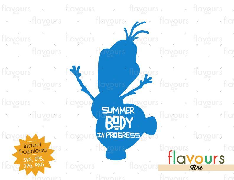 Summer body in progress Olaf SVG Cut File FlavoursStore