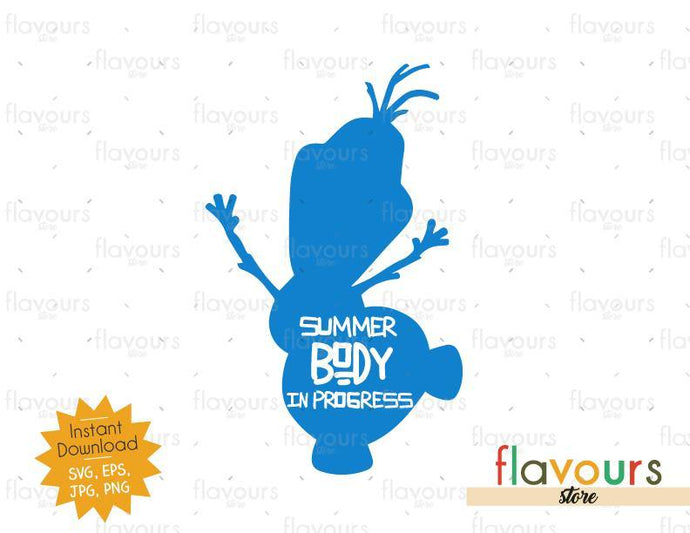 Summer body in progress - Olaf - SVG Cut File - FlavoursStore