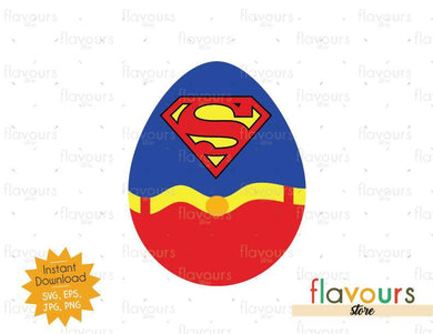 Superman Easter Egg - SVG Cut File - FlavoursStore