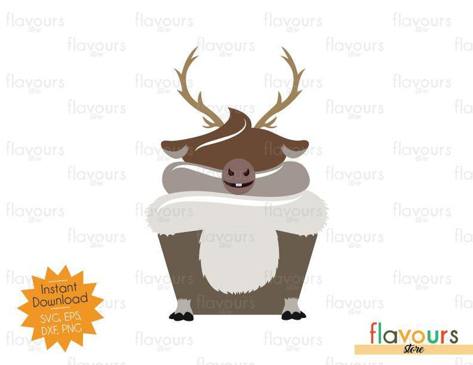 Sven Cupcake - Frozen - SVG Cut File - FlavoursStore