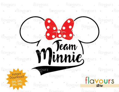 Team Minnie  - Disney Trip - SVG Cut File - FlavoursStore