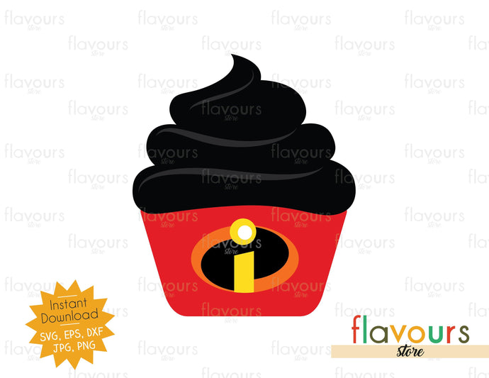 The Incredibles - Cupcake - SVG Cut File - FlavoursStore