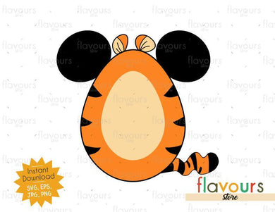 Tigger Ears Easter Egg - SVG Cut File - FlavoursStore