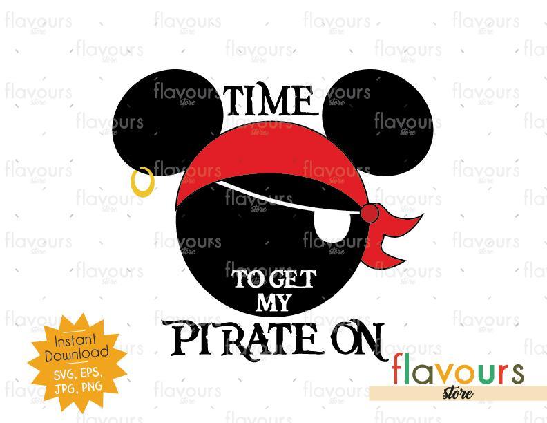 Time To Get My Pirate On - Instant Download - SVG Cut File - FlavoursStore