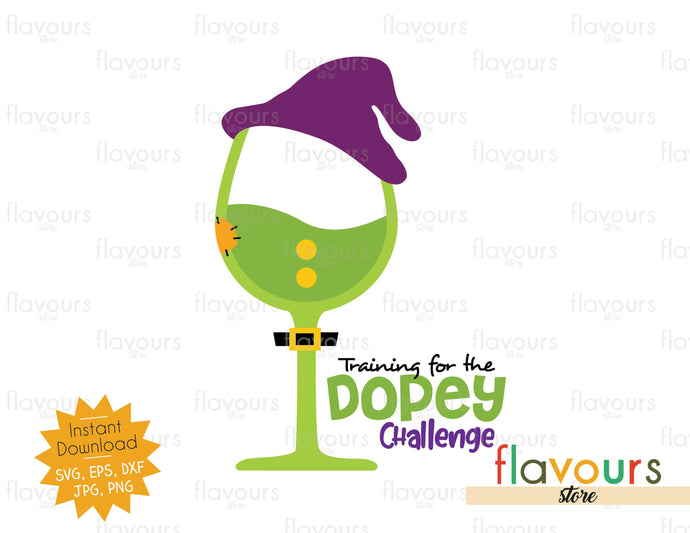 Training For The Dopey Challenge - SVG Cut File - FlavoursStore