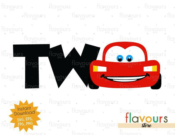 Two - Lightning Mcqueen - Cars - Instant Download - SVG FILES - FlavoursStore