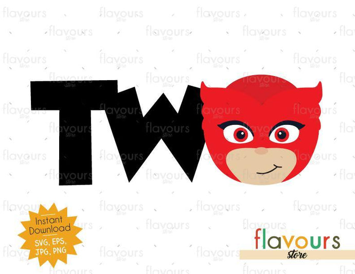 Two - Owlette - Pj Mask - Instant Download - SVG FILES - FlavoursStore