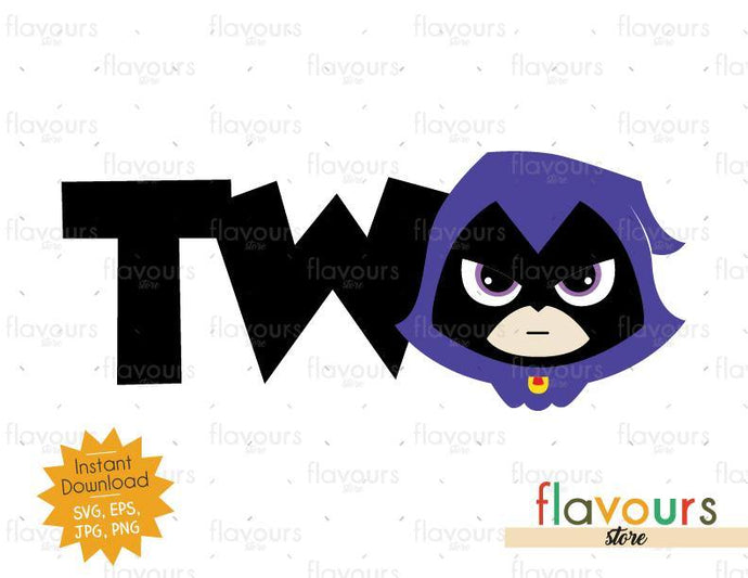 Two - Raven - Teen Titans Go - Instant Download - SVG FILES - FlavoursStore