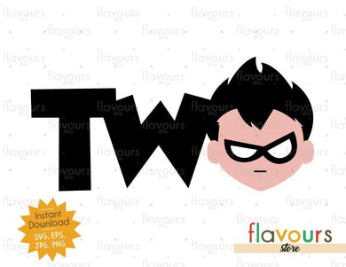 Two - Robin - Teen Titans Go - Instant Download - SVG FILES - FlavoursStore