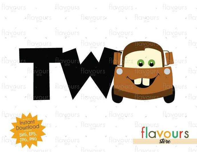 Two - Tow Mater - Cars - Instant Download - SVG FILES - FlavoursStore