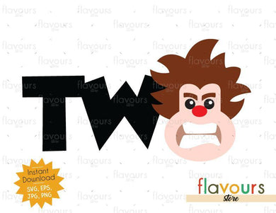 Two - Wreck it Ralph - Instant Download - SVG FILES - FlavoursStore