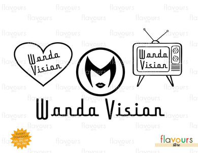 Wandavision tv, heart - SVG Cut File - FlavoursStore