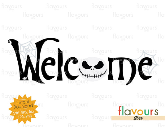 Welcome - Jack - Halloween - SVG Cut File - FlavoursStore