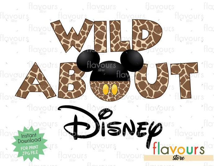 Wild About Disney - Animal Kingdom - Digital Files Printables - FlavoursStore