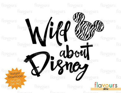Wild About Disney - Mickey Zebra Pattern - SVG Cut File - FlavoursStore
