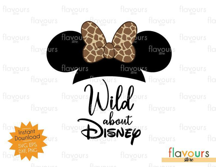 Wild About Disney Minnie Giraffe Ears - SVG Cut File - FlavoursStore