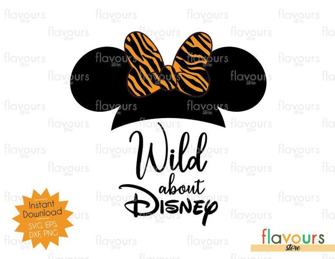 Wild About Disney Minnie Tiger Ears - SVG Cut File - FlavoursStore