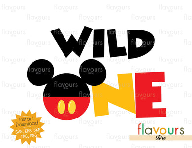 Wild One - Mickey Ears - SVG Cut Files - FlavoursStore